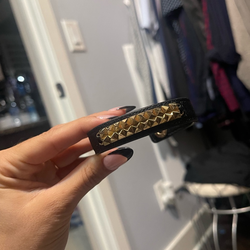Adjustable studded bracelet